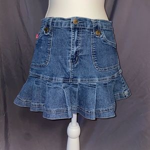Pacific Blue jean mini skirt